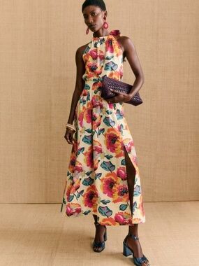 NWT Sézane x Momoni Set in Maxi Flowers Ecru Size 4/36